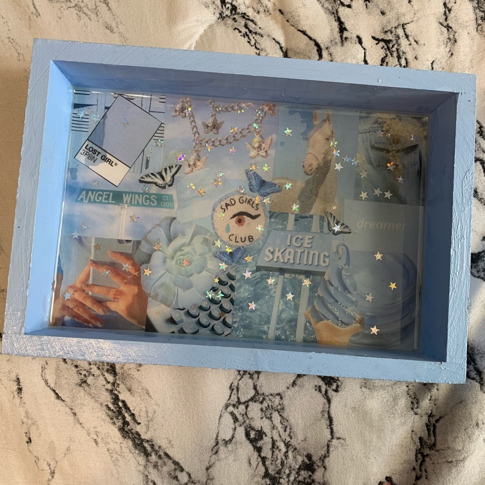 Baby Blue jewelry resin tray
